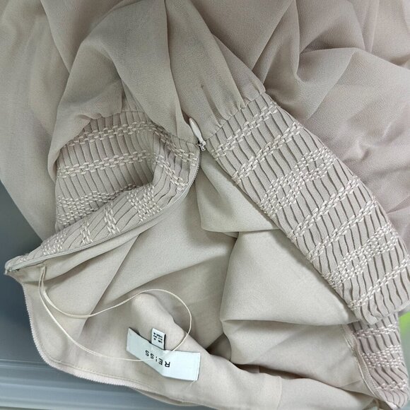 Reiss Strapless Chiffon Maxi Dress - Picture 6 of 10